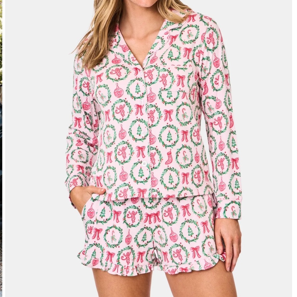 NWT Roller Rabbit ‘Tis the Season Hayden PJs XS